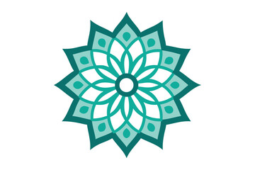 Abstract floral Mandala  vector illustration on white background