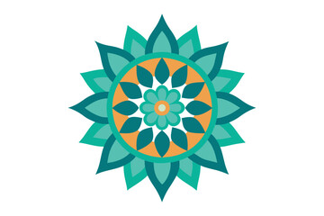 Mandala art design vector illustration on white background 