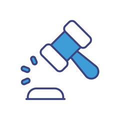 Judicial Info icon vector stock illustration