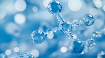 Abstract Molecular Structure: A 3D Rendering of a Crystalline Molecule