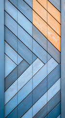 Blue and Brown Chevron Wood Paneling Texture