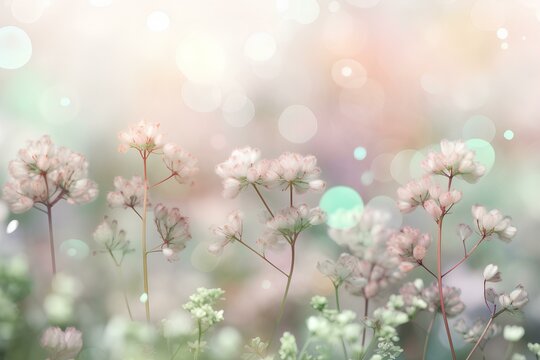 pink flowers in the grass