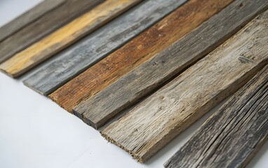 Reclaimed Wood Texture Background Rustic Grey Brown Wood Planks