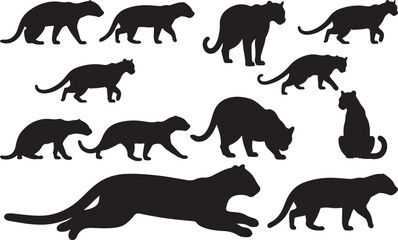 Jaguarundi Silhouettes