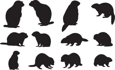 Marmot Silhouettes
