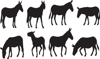 Mule Silhouettes