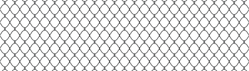 Fototapeta premium Metal chain link fences - Png Transparent Image