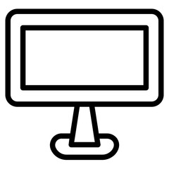 Monitor Screen Tv Line Icon