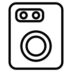 Player Music Sounds Line Icon