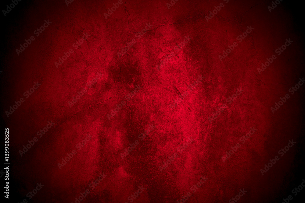 Poster Old wall texture cement black red  background abstract dark color design are light with white gradient background.