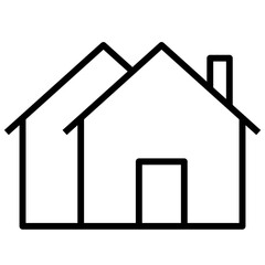 Neighborhood  line icon, linear outline icon