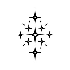 Geometric Starburst Pattern in Black and White