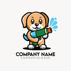 Dog Logo Design Vector Illustration