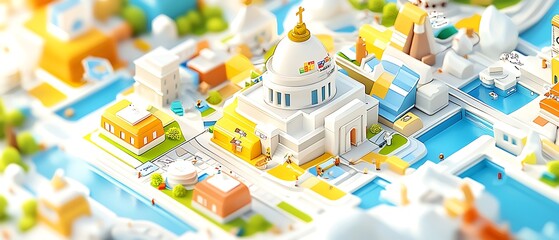 Isometric Cityscape Model.