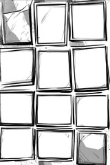 blank comic book panels