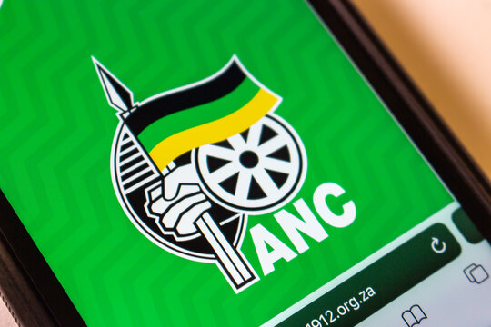 Mexico City, MEXICO - Nov 28 2024 : Website of ANC is displayed on an iPhone. The African National Congress is South Africa&rsquo;s ruling party, known for its anti-apartheid movement led by Nelson Mandela.