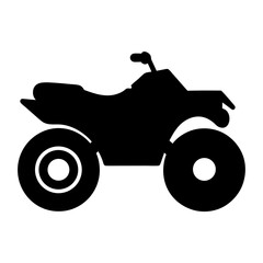 Silhouette of a four wheel all terrain vehicle ready for off roading © pixostudio