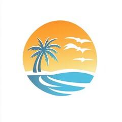 Obraz premium create a logo for rental compa y in FLORIDA. Logo should include beach.