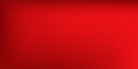 Red diagonal geometric shape with halftone. Modern fiber textured vector