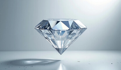 diamond on white background, Generative AI