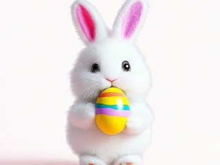 Easter background with colorful egg