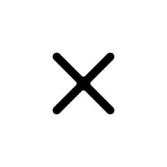 Obraz premium Cross mark icon