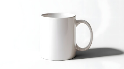 Obraz premium White Coffee Mug Perfect for Branding and Personalization Ideas