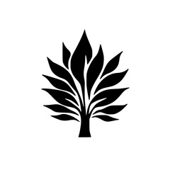 Minimalist Black and White Tree Logo: Nature, Growth, and Sustainability