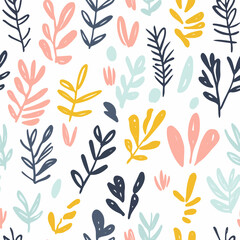 Sinningia pattern.Exquisite vector floral patterns.