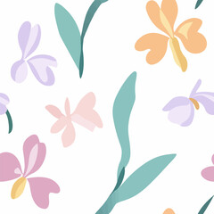 Vanda pattern.Exquisite vector floral patterns.