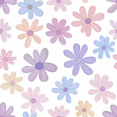 Fototapeta premium Cineraria pattern.Exquisite vector floral patterns.