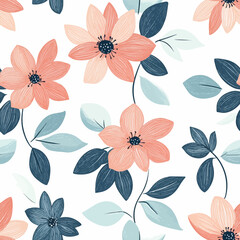 Dahlia pattern.Exquisite vector floral patterns.