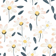 Daisy pattern.Exquisite vector floral patterns.