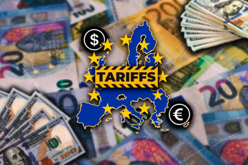 United States vs. European Union, import tariffs, trade war, dollar vs. euro