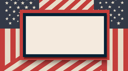 Creative Fourth of July Design with Minimalist Style