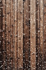 Winter Wooden Background Snow Falling Texture