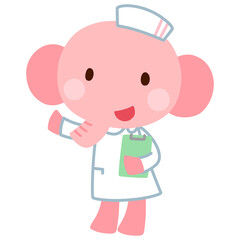 ゾウの看護師さん　お医者さん