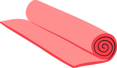 Yoga Mat Gym Illustration