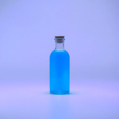 3D Blue Magic Potion Bottle for Fantasy Game
