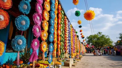 Colorful Festival Decorations