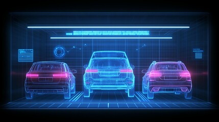 Digital Garage with Cars