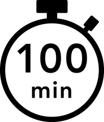 100分のストップウォッチのアイコン