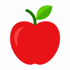 Apple vector icon isolated on white background