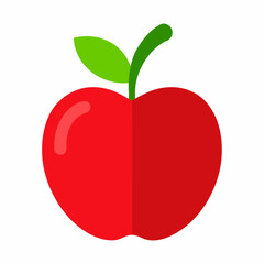 Apple vector icon isolated on white background