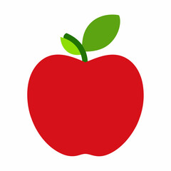 Apple vector icon isolated on white background