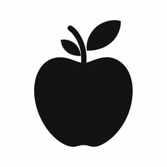 Apple vector icon isolated on white background
