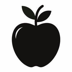 Apple vector icon isolated on white background