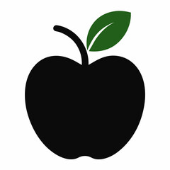 Apple vector icon isolated on white background