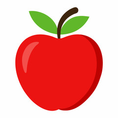 Apple vector icon isolated on white background