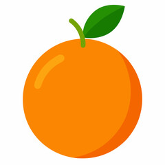 Orange vector icon isolated on white background